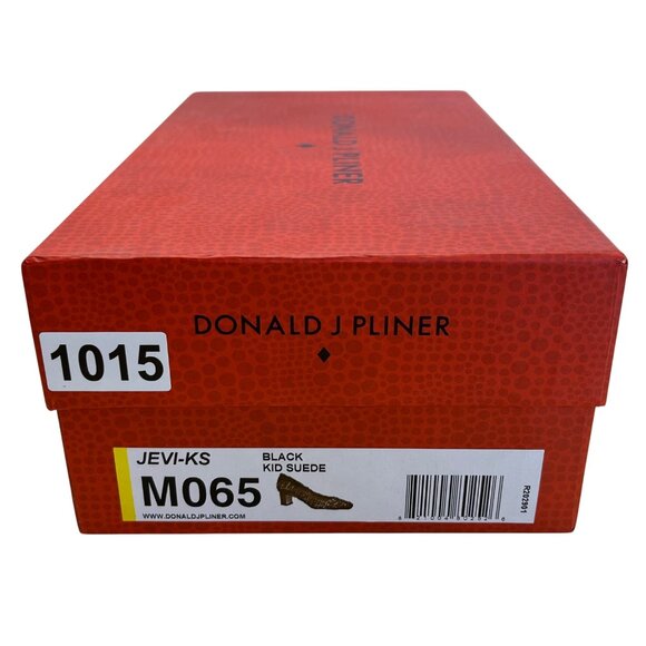 Donald J Pliner Women’s Black Kid Suede Jevi-KS Block Heel Pumps Size 6.5M - Picture 9 of 10